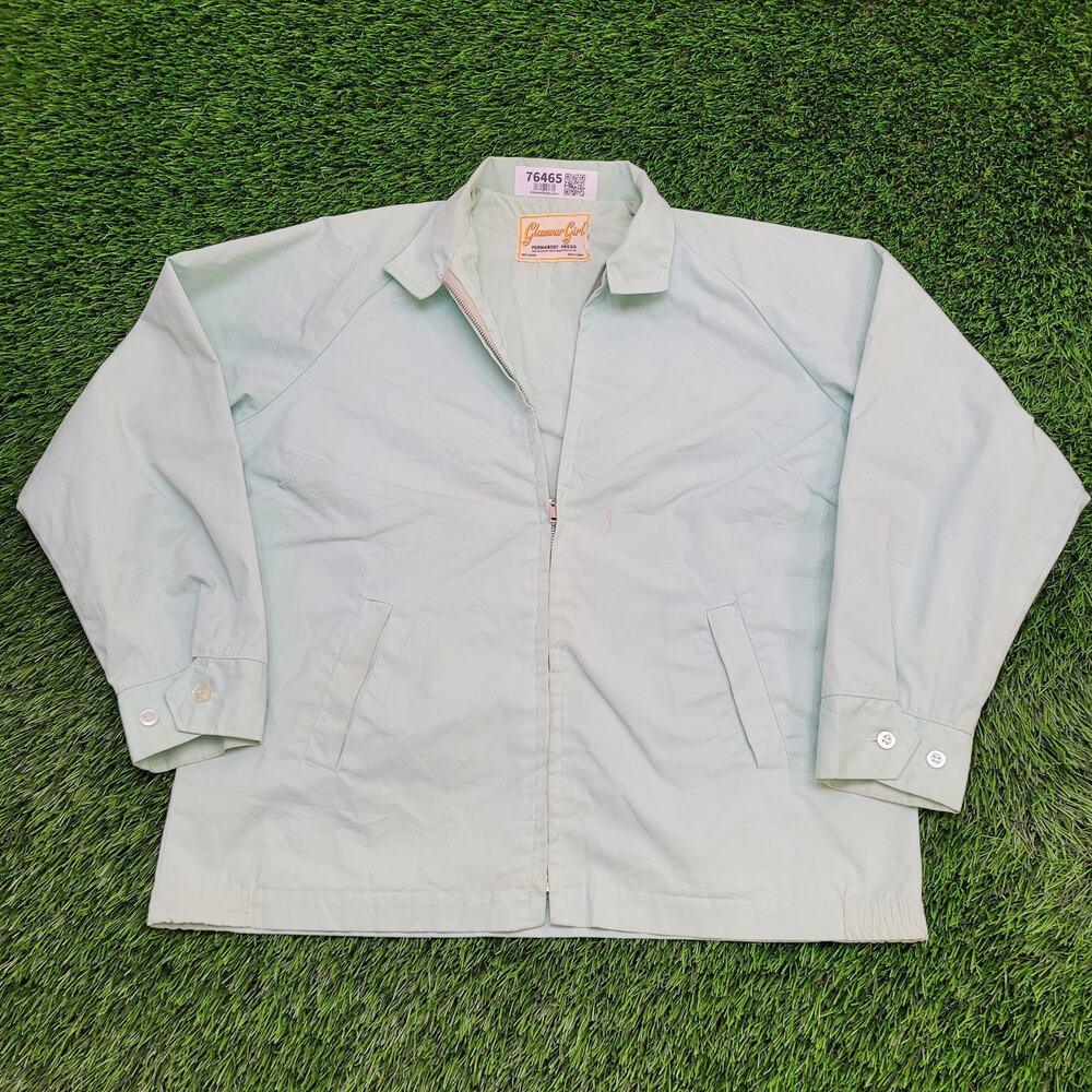 Vintage 70s Blouson Jacket Womens XL 22x25 Rockabilly